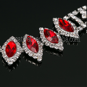 Collier de bijoux de mariage de costume de mode pour le réglage de pierre de strass de femmes - Product Image 5