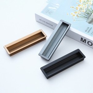 Cabinets Wardrobes Embedded with Hidden Handles Drawer Cabinets Door Aluminum Alloy Handles Fashionable Good Product Novelty - Product Image 5