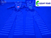 Costume de robot LED programmable avec écran d'affichage, combinaison lumineuse pleine couleur pour spectacle sur scène, soirée DJ et performance en boîte de nuit