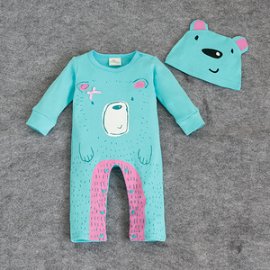 Ropa de Bebé al por Mayor, Ropa de Moda para Niños Pequeños, Mono con Gorro de Diseño Lindo - Product Image 1