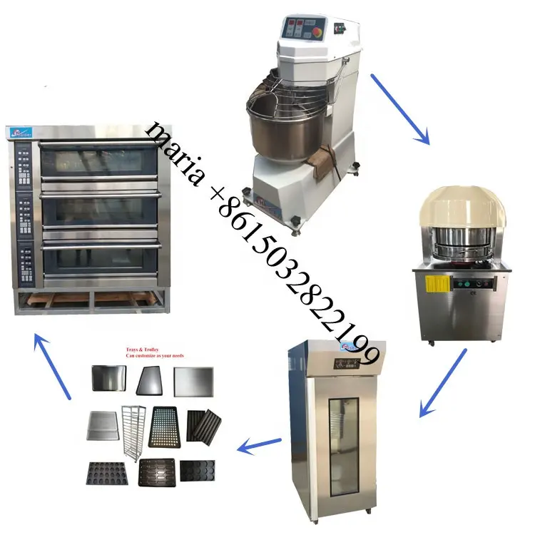 Endüstriyel kullanım fırıncılık makineleri küçük işletmeler için fırın mağaza