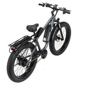 Bicicleta de Montaña con Llantas Gruesas de 1000W 145H 48V 45km/h, Cuadro de Aluminio, Batería de Litio de 15AH, 21 Velocidades, E26, Bicicleta Eléctrica - Product Image 4