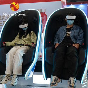 Máquina de juego comercial 9D Vr Silla de 2 asientos Juegos de realidad virtual Vr Parque temático Paseos 9d Vr Egg Cinema - Product Image 6
