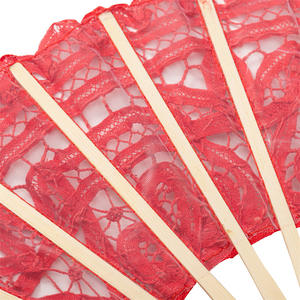 Ventilador de encaje con borlas para novia, hecho a mano, estilo victoriano, Color blanco y Beige, regalo de boda - Product Image 3