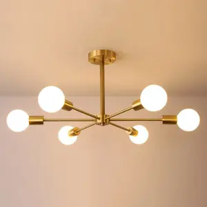 Lampara Lampu Gantung Geometris, Lentera Logam Gantung Langit untuk Dapur dan Aula dan Hotel