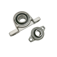 Miniatuur flenslager van zinklegering KP08 8 mm zelfinstellende 2-bouts flensmontage P6 precisie voor encoderas