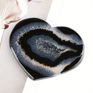 Wholesale <b>Top</b> Quality Black Agate Freeform Heart Crystal Healing Natural stone for Unique Home Decor and Holiday Gifts - Product Image 5