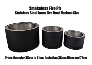 Vente chaude 2025 Kingjoy Barbecue de camping portable en acier haute température sans fumée extra profond pour jardin et extérieur avec pierre de <span class=keywords><strong>lave</strong></span> - Product Image 3