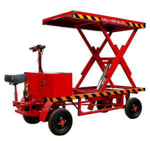 Kendaraan transportasi listrik truk sampah hidrolik multi-fungsi konstruksi empat roda pengangkat truk datar - Product Image 1