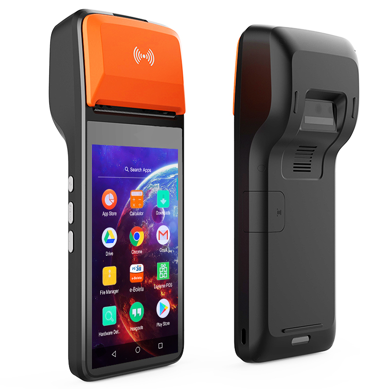 Дешевые H6 Android 7,1 4G, Wi-Fi, Pos машина 2 + 16 gb Оперативная память биллинг машина портативный кассовый аппарат портативный мобильный розничная продажа система ПОС терминала