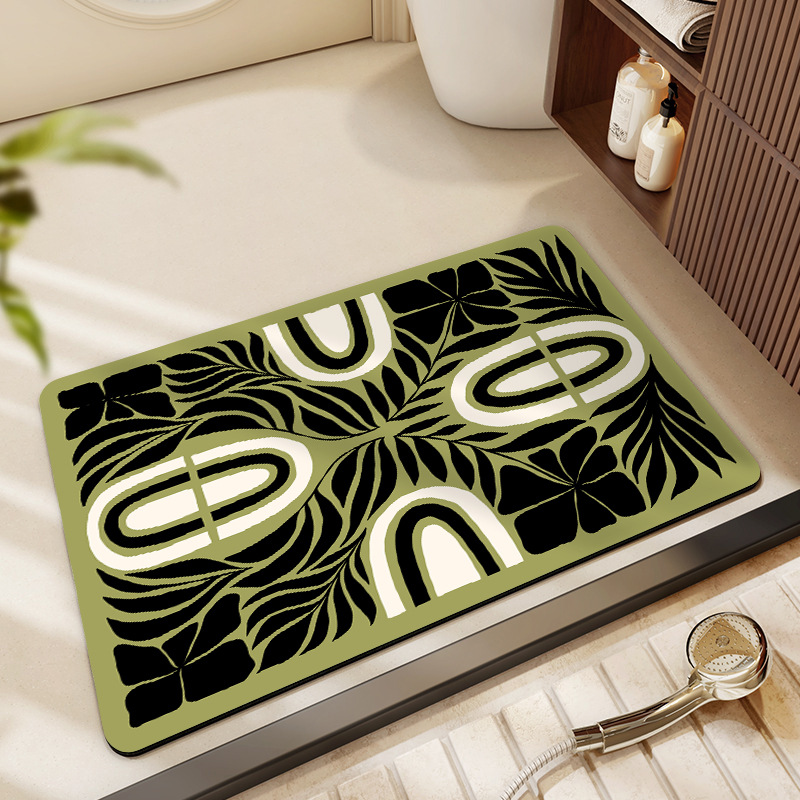 incrustation de feuilles d'encre vert