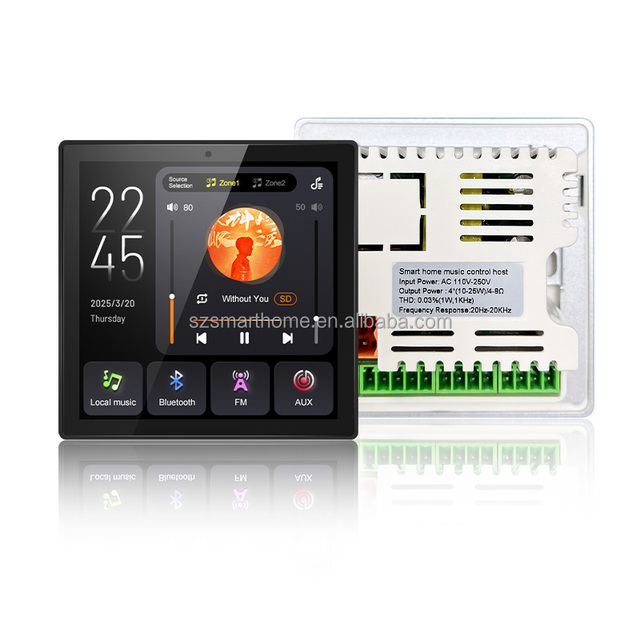 Huaxuyun 2.1 Channel 4 Speakers Mini Smart Home Audio System with Android Control Background Music & Home Automation