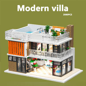 Bloques de Construcción de Plástico ABS para Niños, 2080 Piezas, Diseño de Calle Moderna, Villa de <span class=keywords><strong>Florencia</strong></span>, Decoración Creativa, Juego de Regalo, Nuevo - Product Image 2