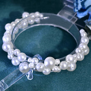 Bandeau <span class=keywords><strong>de</strong></span> diadème <span class=keywords><strong>de</strong></span> mariée fait à la main avec perles accessoires <span class=keywords><strong>de</strong></span> bijoux <span class=keywords><strong>de</strong></span> <span class=keywords><strong>cheveux</strong></span> <span class=keywords><strong>de</strong></span> <span class=keywords><strong>mariage</strong></span> pour femmes <span class=keywords><strong>coupe</strong></span> <span class=keywords><strong>de</strong></span> <span class=keywords><strong>cheveux</strong></span> Simple et à la mode pour les femmes HP810 - Product Image 2