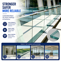 Paneles de Vidrio de Seguridad Laminado PVB Personalizados para Ventanas, Puertas, Muros Cortina, Barandillas de Balcón y Proyectos de Edificios Comerciales