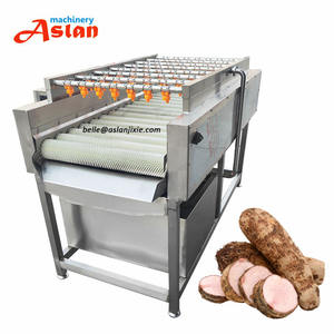 เครื่องทำความสะอาดแปรงทรงหอยเชลล์เครื่องทำความสะอาดแปรงมันฝรั่งชนิดสเปรย์เครื่องล้างมะเขือเทศ - Product Image 1