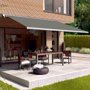 Toldo Retráctil de Brazo Completo con Marco de Aluminio y Tela Acrílica de Poliéster Impermeable KAKADU, Control Remoto, Luz LED para Exteriores - Product Image 1