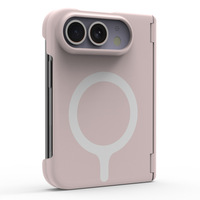 Étui de téléphone PC doux au toucher de haute qualité pour iPhone Duo avec support pliable, coque de protection fine