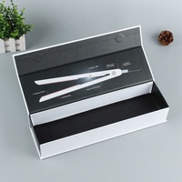 Boîte-cadeau en carton rigide de luxe à fermeture magnétique à couvercle rabattable de quantité minimale de commande basse personnalisée pour emballage de fer à lisser les cheveux plat
