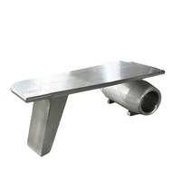 Chaise en aluminium durable de style industriel rétro avec design de moteur d'avion pour la maison et le bureau