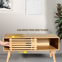 Table de meuble de télévision en bambou, bois massif, moderne et écologique, meuble polyvalent pour chambre à coucher, salle à manger, ferme et salon