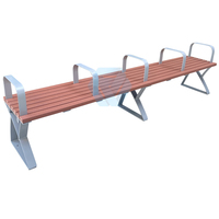 Humanisation paramétrique Design Meubles de parc Plastique recyclé HDPE Accoudoirs dos nu Banc Sièges Chaise Extérieur Moderne