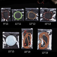Bolsa con cierre de PVC con cremallera personalizada, pequeña bolsa con cremallera de PVC transparente de plástico reciclable para embalaje de anillos de joyería cosmética