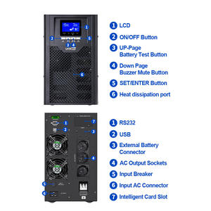UPSEN 파워월 프로 온라인 <span class=keywords><strong>UPS</strong></span> 1-3kVA - 48V 리튬이온, 순수 사인파 <span class=keywords><strong>230V</strong></span>/<span class=keywords><strong>50Hz</strong></span>, 0ms 전환, IEC 62040 (TUV/CE) - Product Image 4