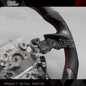 พวงมาลัยสปอร์ตคาร์บอนไฟเบอร์ด้านแบบกำหนดเองสำหรับ <span class=keywords><strong>MAZDA</strong></span> Atenza 2014-2023 3 <span class=keywords><strong>6</strong></span> Cx5 Cx60 Cx70 Cx8 Cx9 Mx5อุปกรณ์เสริมภายในรถ - Product Image 4