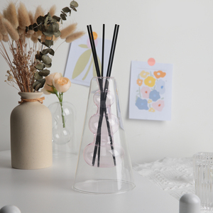 Nuovo trapezio vetro doppio vetro profumo Aroma bottiglia vuota deodoranti per ambienti contenitore moderno vetro trasparente <span class=keywords><strong>vaso</strong></span> per fiori - Product Image 1