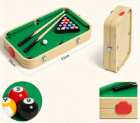 Table de billard miniature multifonctionnelle pour jeux de table, table de billard en bois pliable pour enfants et famille