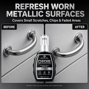 <span class=keywords><strong>Stylo</strong></span> de réparation chrome plastique pour la rénovation des surfaces métalliques - Liquide d'électrolyse argentée pour jantes de <span class=keywords><strong>voiture</strong></span> et poignées de porte - Product Image 1