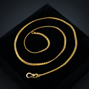 Colliers en chaîne maille serpent plaqués or 14K, 18K, 24K en gros – Design moderne, style serpent, chaînes de mode - Product Image 3