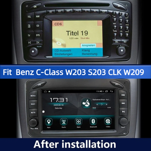Autoradio Android 7 pouces pour Mercedes Benz CLK W209/W203/W168/W203/W463/Vito/Viano 1998-2006, écran partagé, GPS, CarPlay, Auto - Product Image 3