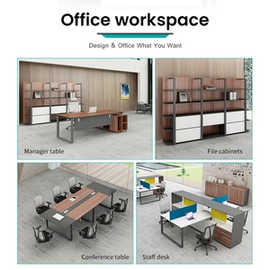 Modern Director Office Table Cheap I Shape Wooden Ceo boss Luxury Office Furniture l Shape Executive Desk - Product Image 2