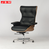 Chaise de bureau confortable pour la maison et le bureau, siège en cuir ergonomique, base en métal, pivotante, hauteur réglable, dossier haut