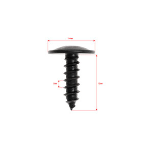 Vis de fixation Winning Journey 14 mm x 15 mm en acier pour montage de la couvercle du filtre à air du pare-chocs Volkswagen Audi - Product Image 1