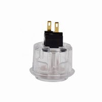 Interrupteur avec bouton-poussoir, body transparent, coloré, 24/30mm, haute qualité, pour machine de jeux d'arcade