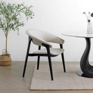 Chaises nordiques en bois noir Ensemble <span class=keywords><strong>de</strong></span> 6 chaises Mobilier moderne Chaise <span class=keywords><strong>De</strong></span> Salle a Manger Chaises <span class=keywords><strong>de</strong></span> restaurant <span class=keywords><strong>de</strong></span> salle à manger <span class=keywords><strong>de</strong></span> luxe - Product Image 5