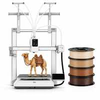 Imprimante 3D FDM automatique Kobra X, portable, industrielle, connectée par USB, compatible avec les cartes d'étiquettes, PLA, verre trempé