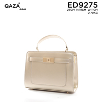 Sac à bandoulière pour femme QAZA, élégant, moderne, décontracté, à deux sangles, imperméable, surface lisse, grande capacité, multi-compartiments