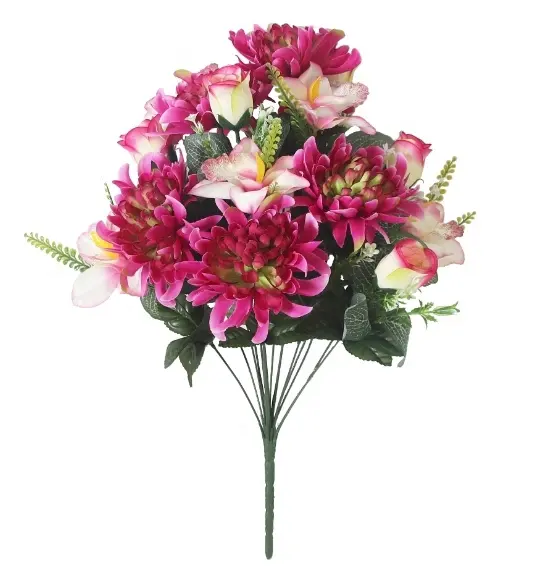 Custom Mums put bouquet 18 fork Cattelan simulation rose bouquet wholesale simulation flowers