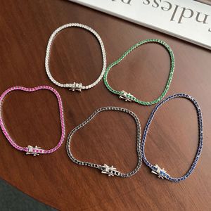 Friend Silver 925 Tennis Bracelets with Spring Diamond Rhodium Plated <strong>Argento</strong> <strong>Bracciali</strong> Argent Pulseras De Tenis - Product Image 6