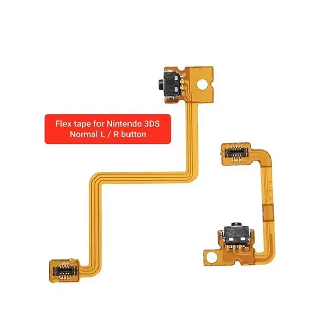 For for 3DS LCD Screen Repair Parts 2-in-1 L/R Shoulder Button with Flex Cable Left/Right Trigger Replacement