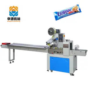 Huayuan Kd-260 Automatische Flow Verpakkingsmachine Chocolade Energie Bar Verpakking Machine