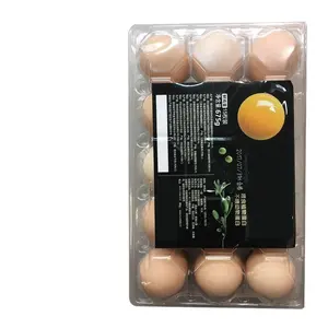 Customer egg holes transparent plastic blister egg tray plastic egg tray box for Fresh food with labels