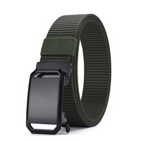 Ceinture tactique noire en nylon automatique réglable pour homme, idéale pour l'entraînement en extérieur – Nouveauté en gros