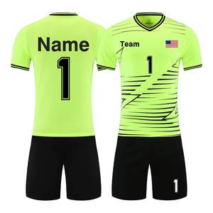 Individuell Digital Bedrucktes Polyester/Spandex Fußballtrikot Atmungsaktiver 180G Stoff Schnelltrocknend Rundhals Kurzarm Herren Sommer - Product Image 5