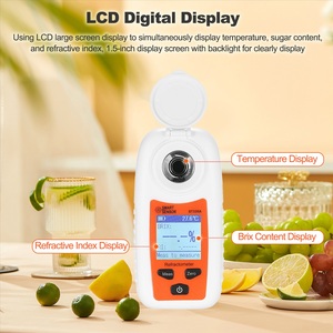 SMARTSENSOR LCD Dijital Refraktometre Brix Ölçer Meyve Suyu İçecek ATC Şeker İçeriği Ölçüm Cihazı 35% Sakarometre - Product Image 3