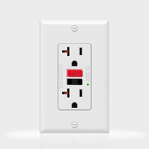 Thời Trang Nguồn Cung Cấp Từ Nhà Máy GF Ổ Cắm Gfci Tự Kiểm Tra 125V 20 Amp Ổ Cắm Gfci Chống Giả Mạo - Product Image 1